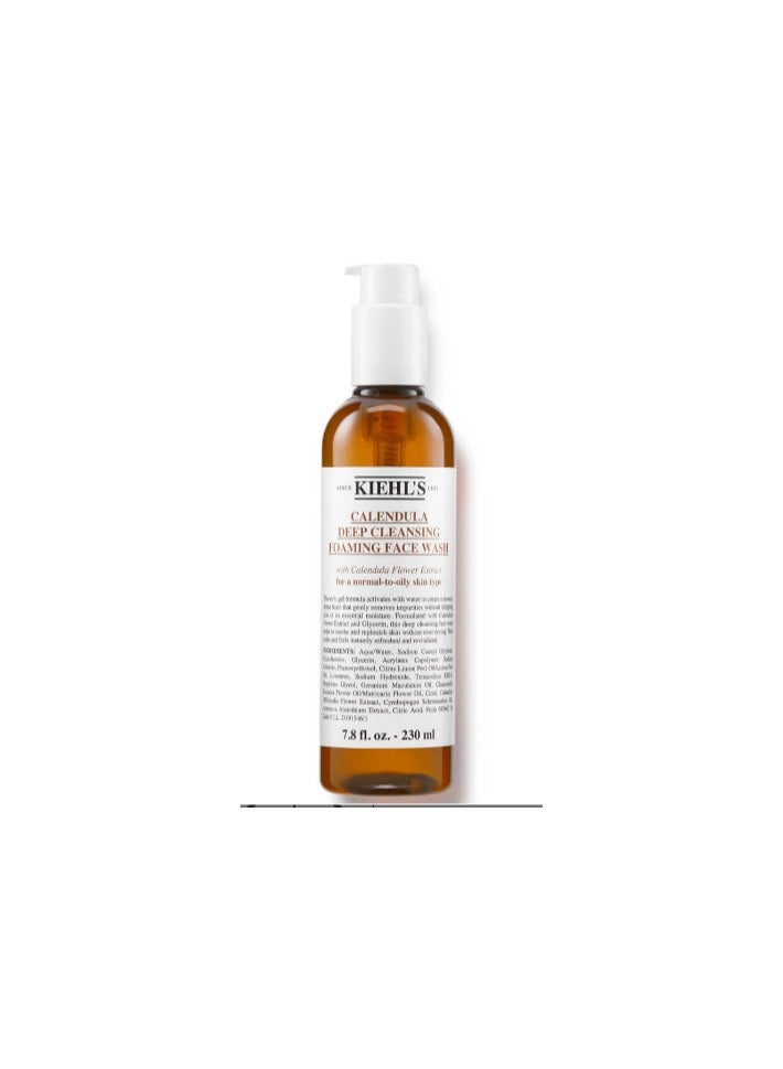 KIEHL'S CALENDULA DEEP CLEANSING FOAMING FACE WASH - 230ML