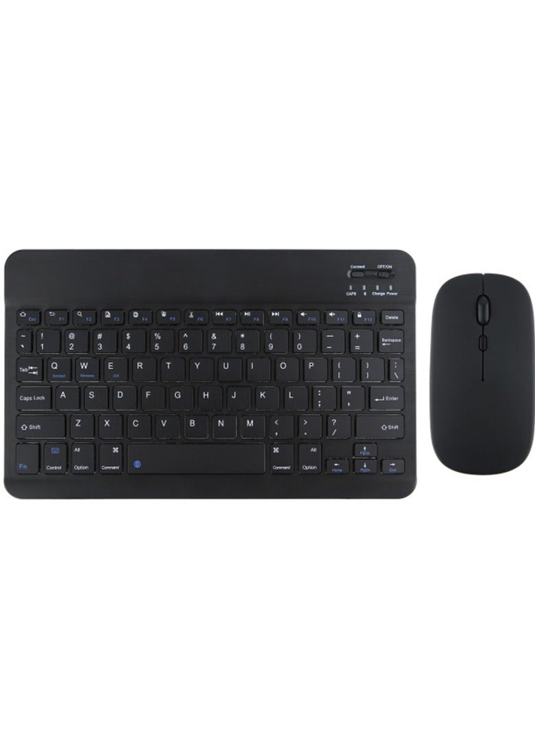Wireless Keyboard and Mouse Combo Bluetooth Keyboard Mouse Set with Rechargeable Battery Black