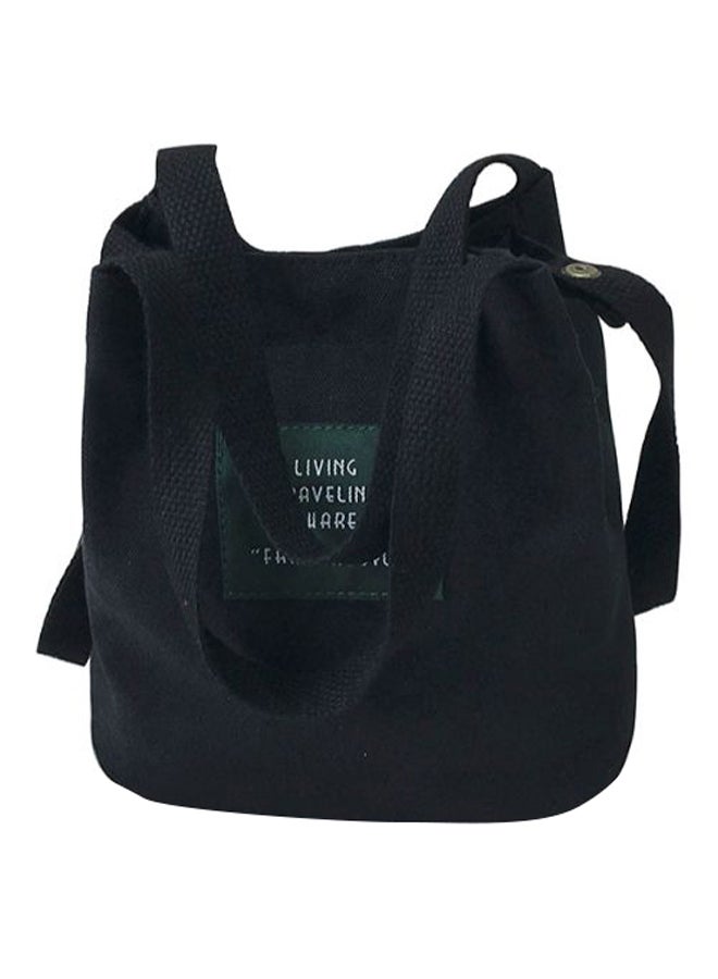 Preppy Style Travel Tote Black