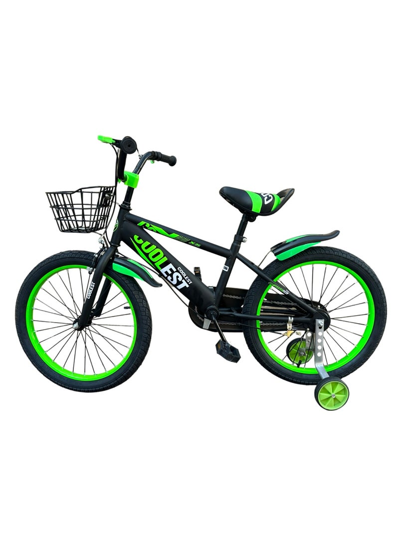 SHARD-Cute boys cycle children bicycle with Training wheels-20 inch green