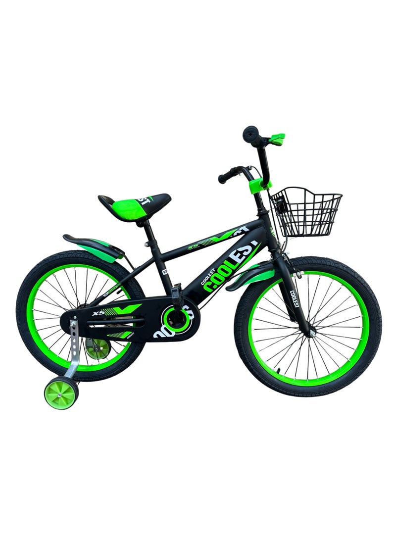 SHARD-Cute boys cycle children bicycle with Training wheels-20 inch green