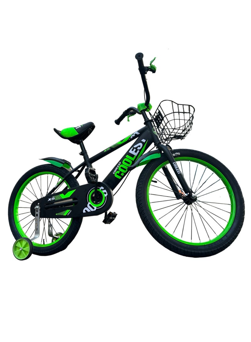 SHARD-Cute boys cycle children bicycle with Training wheels-20 inch green