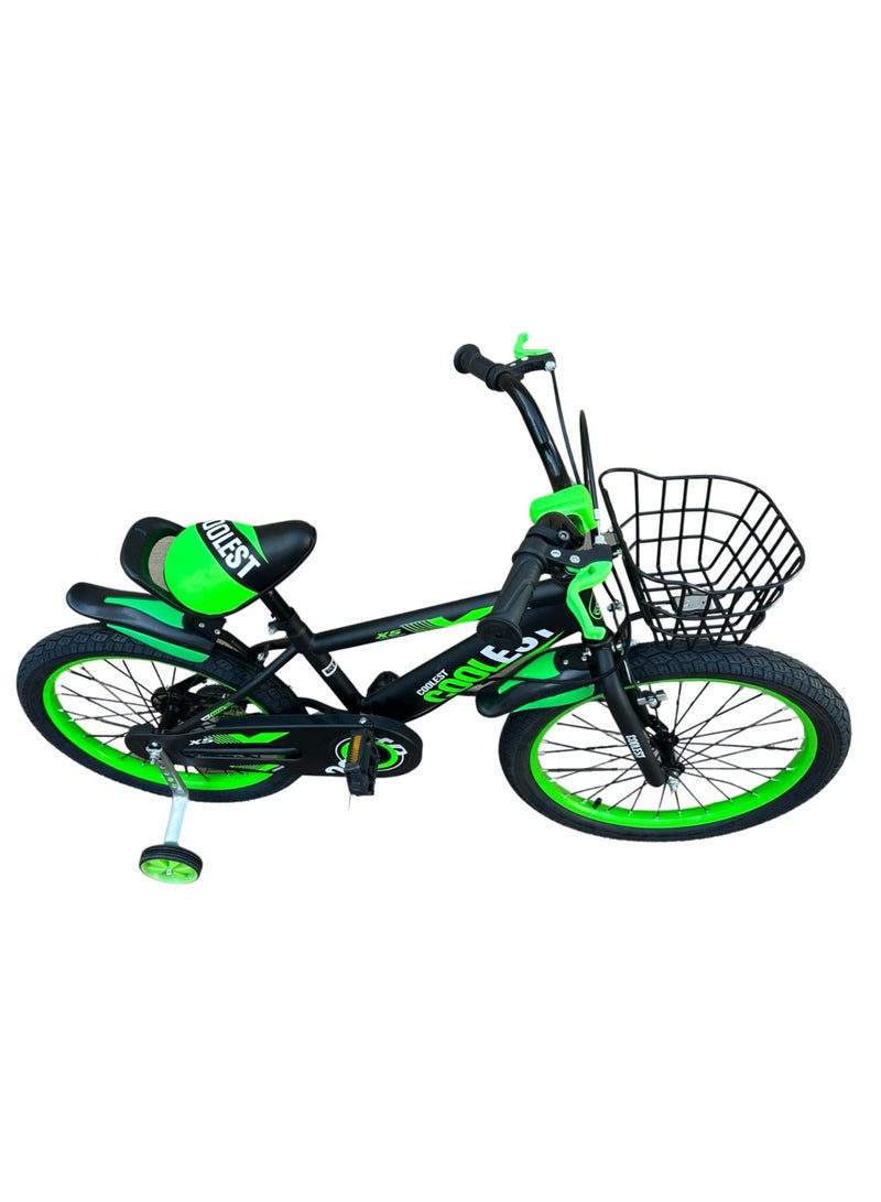 SHARD-Cute boys cycle children bicycle with Training wheels-20 inch green