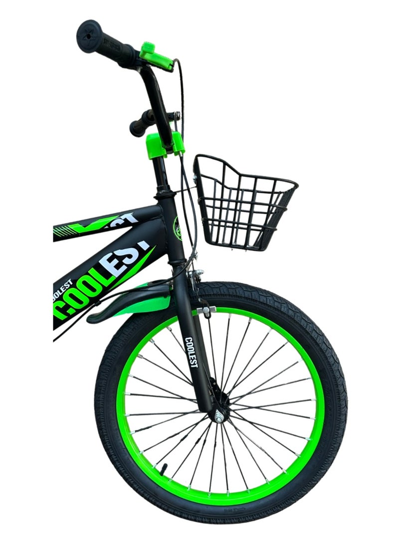 SHARD-Cute boys cycle children bicycle with Training wheels-20 inch green