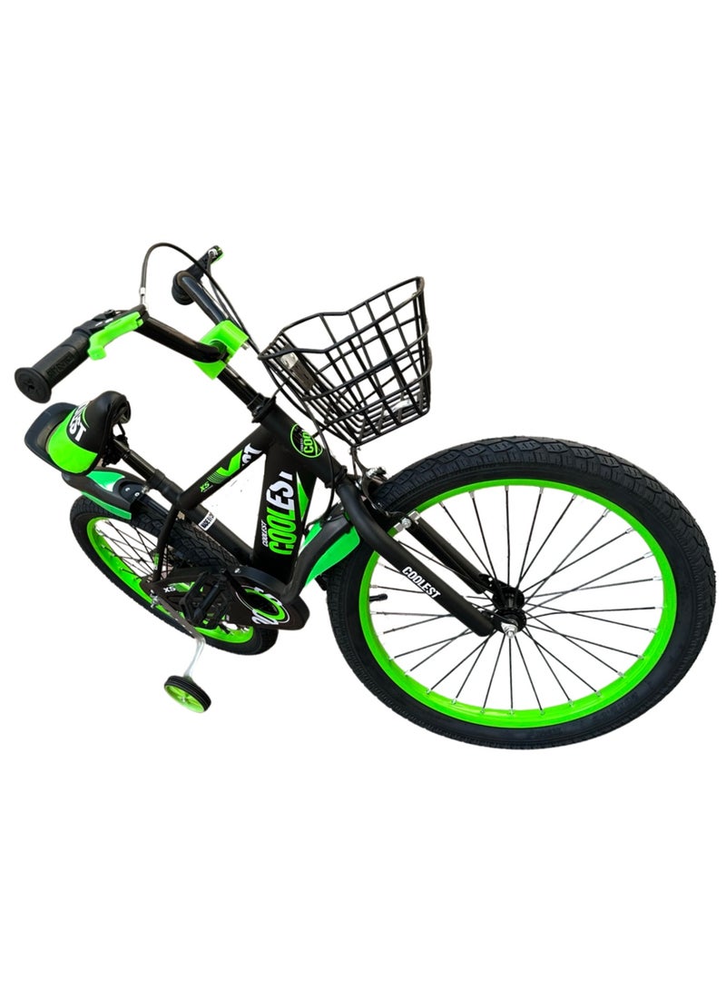 SHARD-Cute boys cycle children bicycle with Training wheels-20 inch green