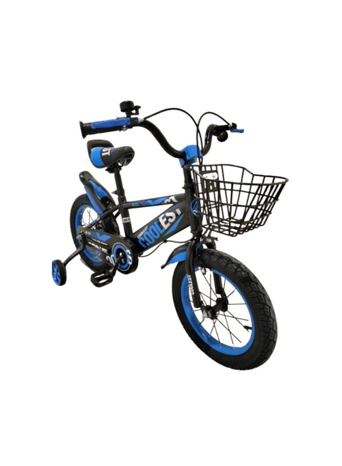 Shard Kids bike Children Bicycle 16 Inches Blue For Ages 4-7 Years With Training Wheels basket bell