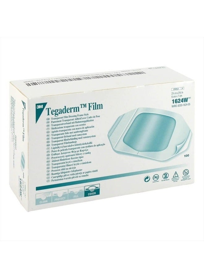 Tegaderm 1624W Transparent Film Dressing 2 3/8