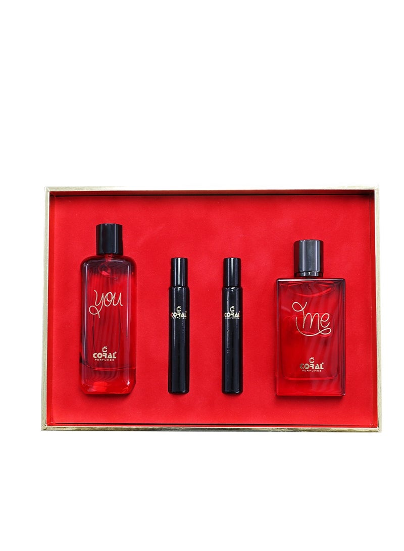 YOU & ME LOVE by Coral 4 Piece GIFT SET