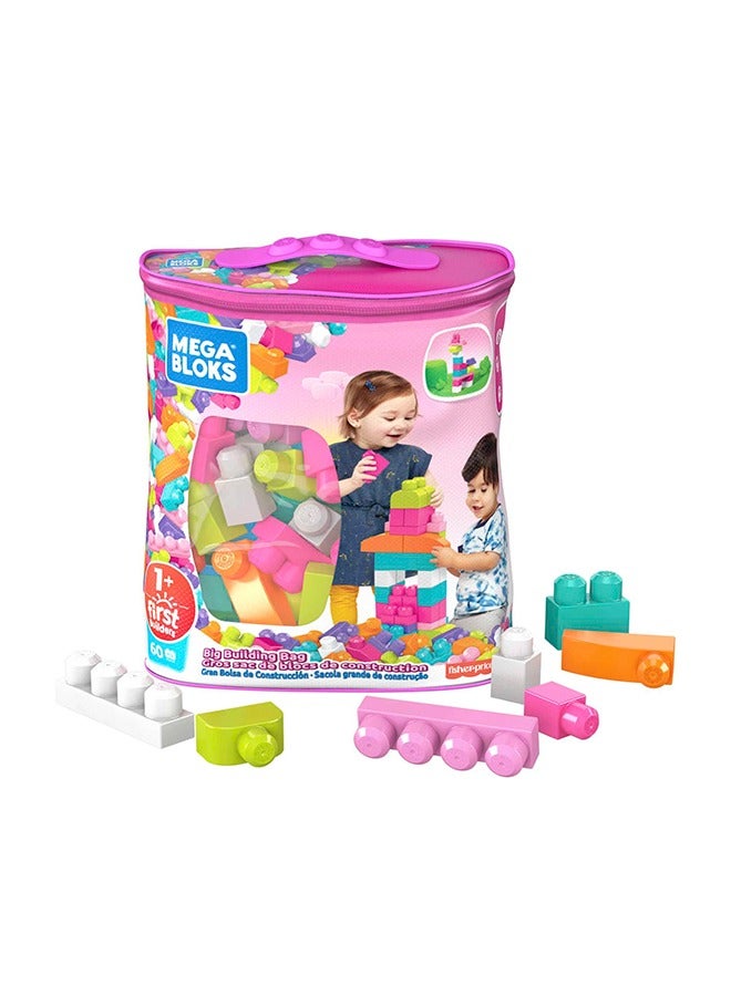Mega Bloks 1St Builders Bldg Bag 60Pcs Pink