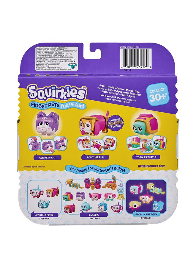 Llp Squirkies S1 3Pk- Metallic Pop Tube Pup