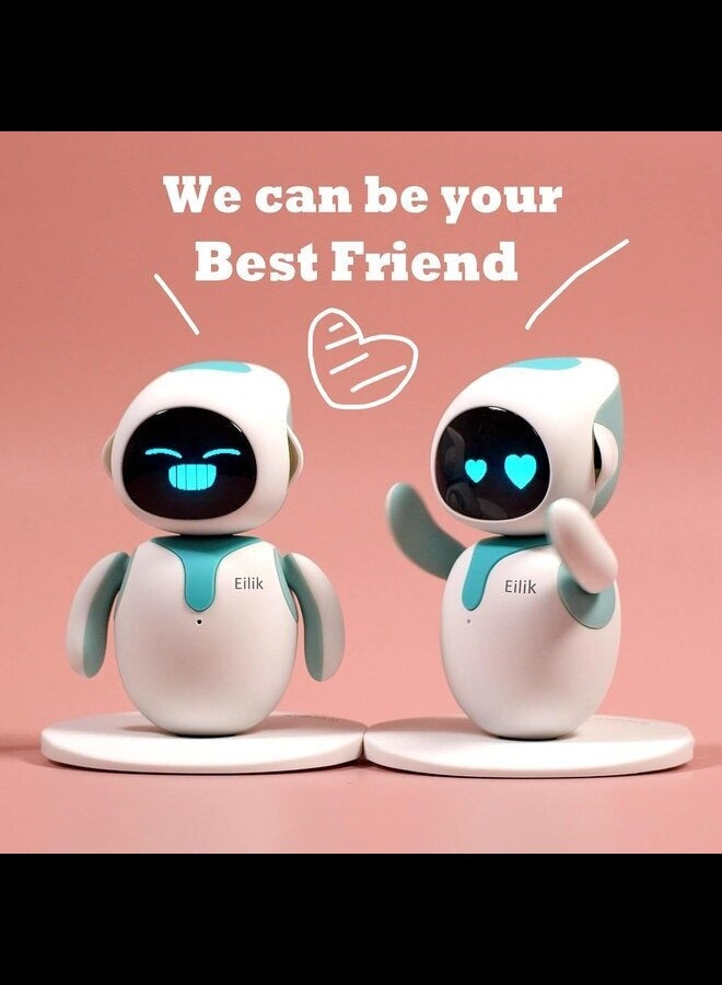 Eilik - Cute Robot Pets for Kids and Adults, Your Perfect Interactive Companion at Home or Workspace, Unique Gifts for Girls & Boys