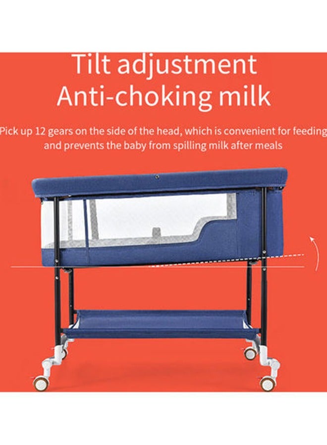Baby Bassinet, Baby Basinet Bedside Sleeper, Easy to Fold Portable Crib Side Bassinet