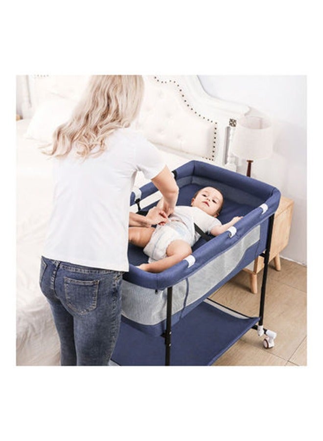 Baby Bassinet, Baby Basinet Bedside Sleeper, Easy to Fold Portable Crib Side Bassinet