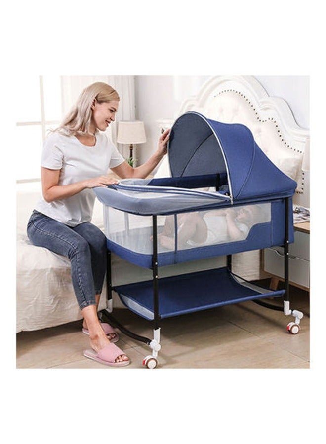 Baby Bassinet, Baby Basinet Bedside Sleeper, Easy to Fold Portable Crib Side Bassinet