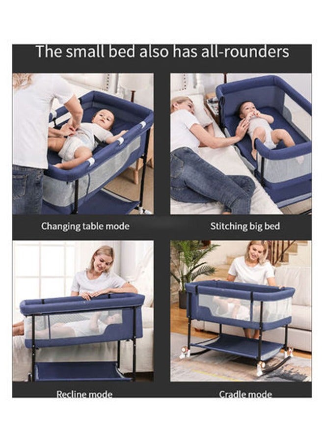 Baby Bassinet, Baby Basinet Bedside Sleeper, Easy to Fold Portable Crib Side Bassinet