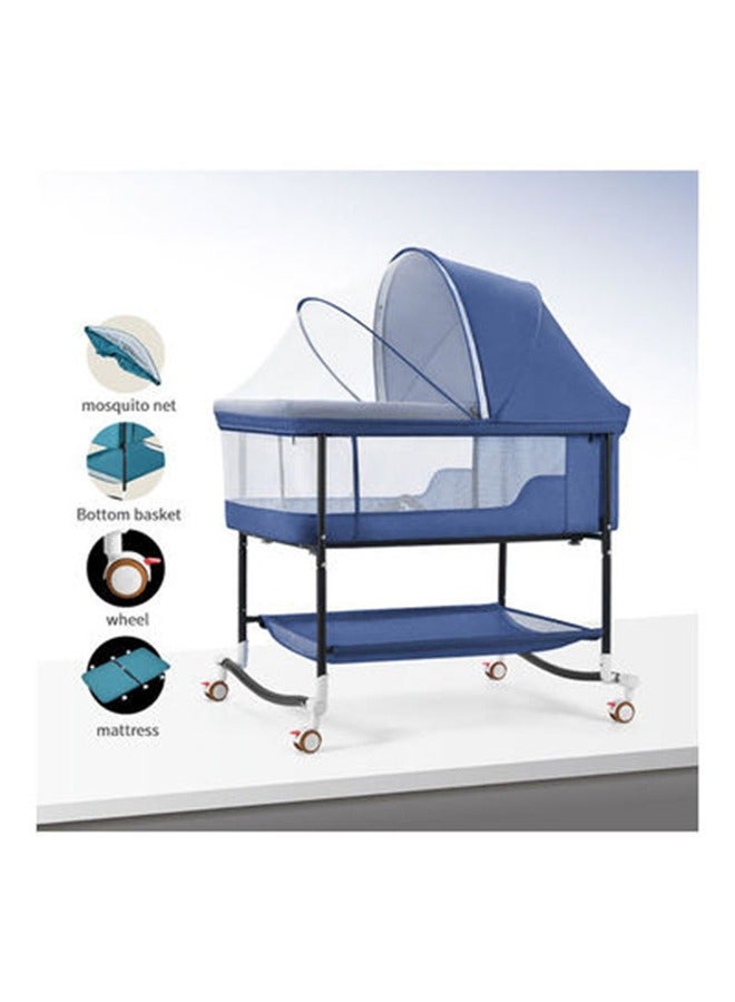 Baby Bassinet, Baby Basinet Bedside Sleeper, Easy to Fold Portable Crib Side Bassinet