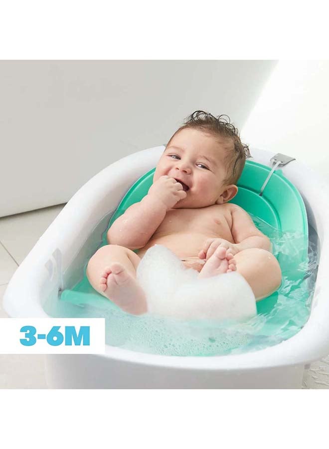 4-In-1 Grow-With-Me Bath Tub - White/Teal