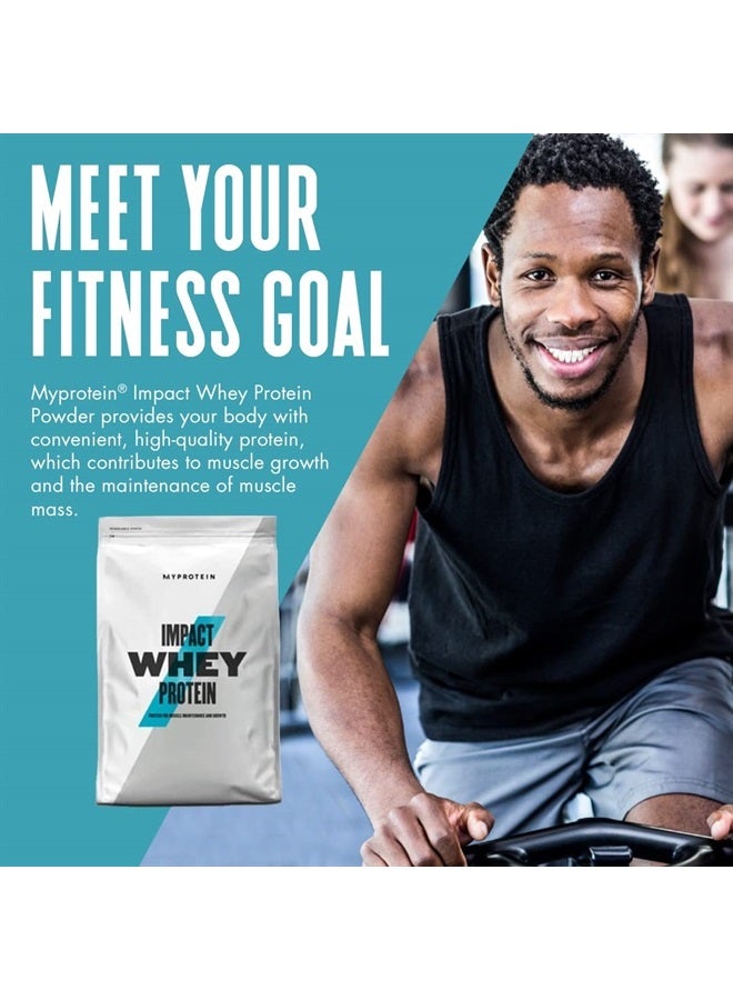 Impact Whey Protein Powder, 2.2 Lbs (33 Servings) Unflavored, 22g Protein & 5g BCAA Per Serving, Protein Shake for Superior Performance, Muscle Strength & Recovery, Gluten Free