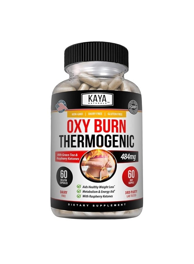 Supreme Fat Burner - Weight Loss Pills Women & Men - Appetite Suppressant Supplement - Powerful Thermogenic Diet Pills - Natural Energy Boost Oxy Burn 60 Count