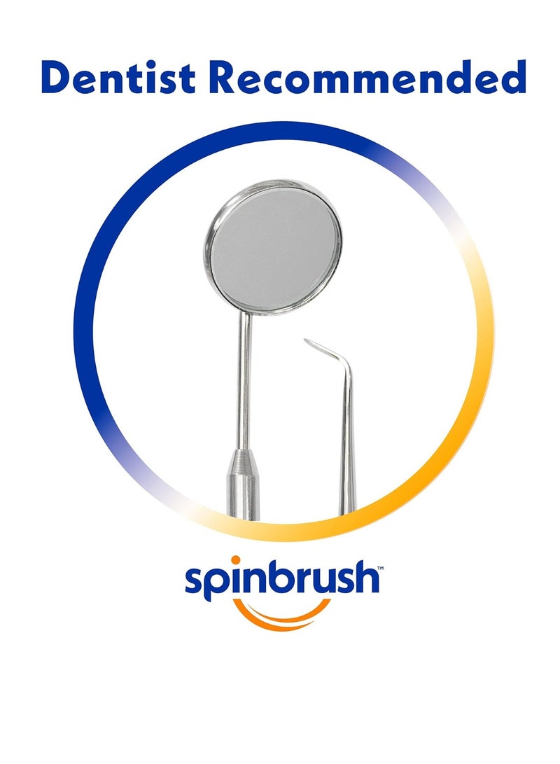 Spinbrush Pro Clean Replacement Heads, Soft Bristles, For Battery Toothbrush, 2-Pack