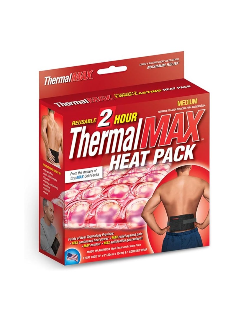 ThermalMAX Heat Pack- Reusable 2 Hour Hot Therapy for Neck, Back & More- From The Makers of CryoMAX
