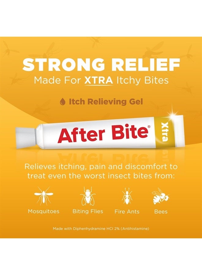 Xtra Formula - Bug Bite Itch Relief with Diphenhydramine HCl - Ideal for Mosquito Bites, Fire Ant Bites, Bees & More - Portable Gel Formula - 0.7 oz (4 Pack)