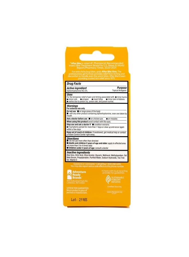 Xtra Formula - Bug Bite Itch Relief with Diphenhydramine HCl - Ideal for Mosquito Bites, Fire Ant Bites, Bees & More - Portable Gel Formula - 0.7 oz (4 Pack)