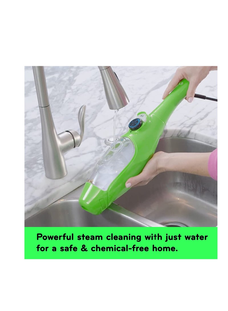 Green Color X5 Basic Mop 5 IN 1 All Purpose Hand Held Steam Cleaner for Home Use with 11 Piece Accessory Kit