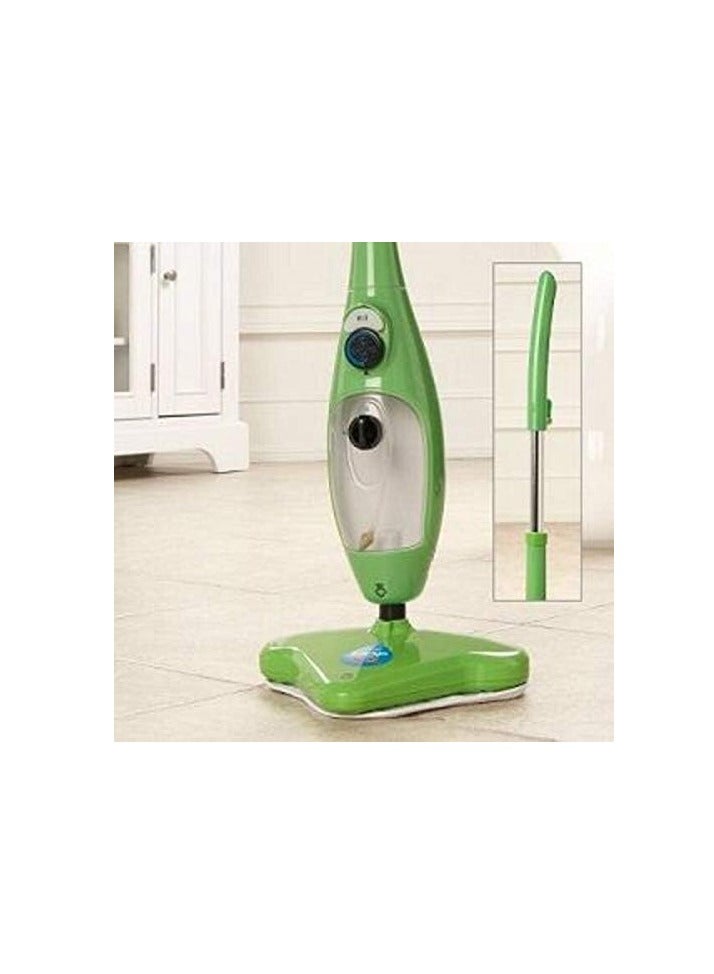 Green Color X5 Basic Mop 5 IN 1 All Purpose Hand Held Steam Cleaner for Home Use with 11 Piece Accessory Kit