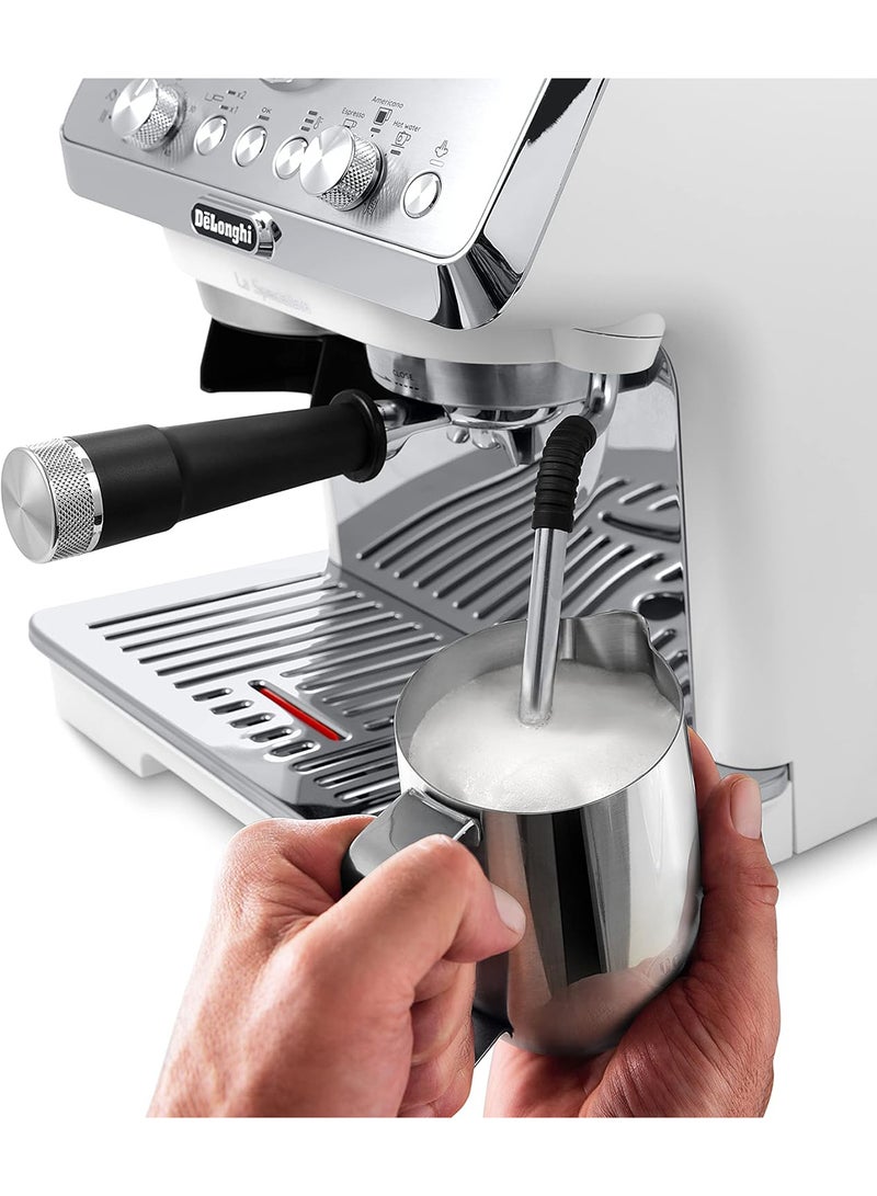 La Specialista Arte Bean To Cup Fully Automatic Coffee Machine With Built In Grinder, Americano, Cappuccino, Latte, Macchiato & Espresso Maker For Home & Office 1.5 L 1550 W ‎EC9155.W Silver