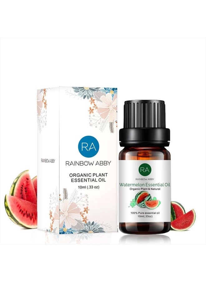 Rainbow Abby Watermelon Essential Oil 100% Pure Therapeutic Grade Aromatherapy Oil for Diffuser, Soaps, Candles, Massage, Perfume - 10ml/0.33oz