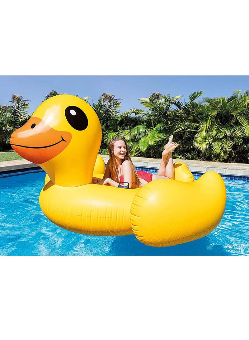 MEGA YELLOW DUCK ISLAND Inflatable Pool Float