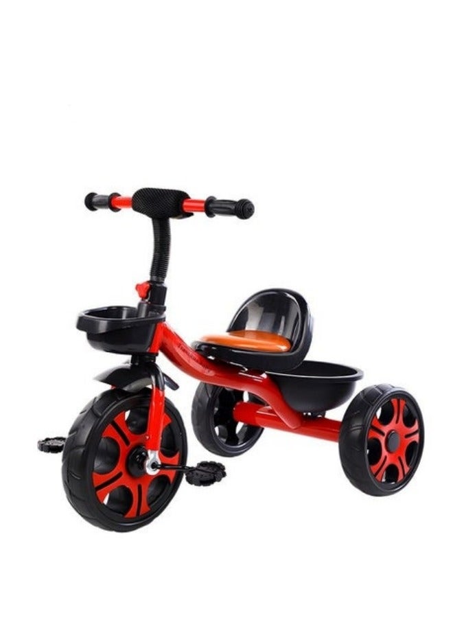 Kids Tricycles, Kids Trike Tricycles Toddler Bike with Basket, Baby Balance Bike with Adjustable Seat,Riding Toy for Training Motor Skills