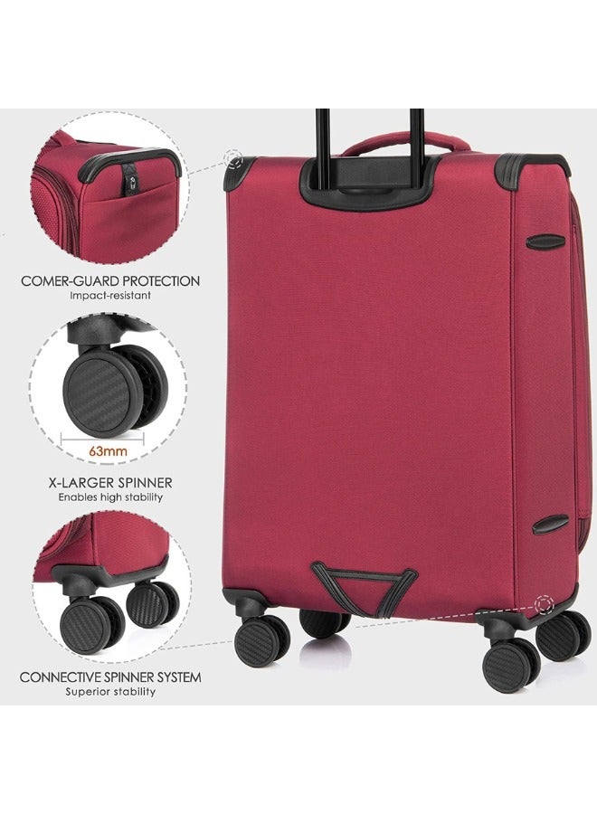 Softside and Lightweight Luggage Set of 3
