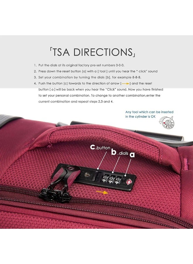 Softside and Lightweight Luggage Set of 3