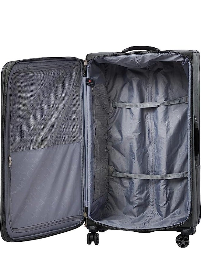 XL Size Softside Luggage Set of 3 Ultra Light Weight 4 Wheels TSA Approved