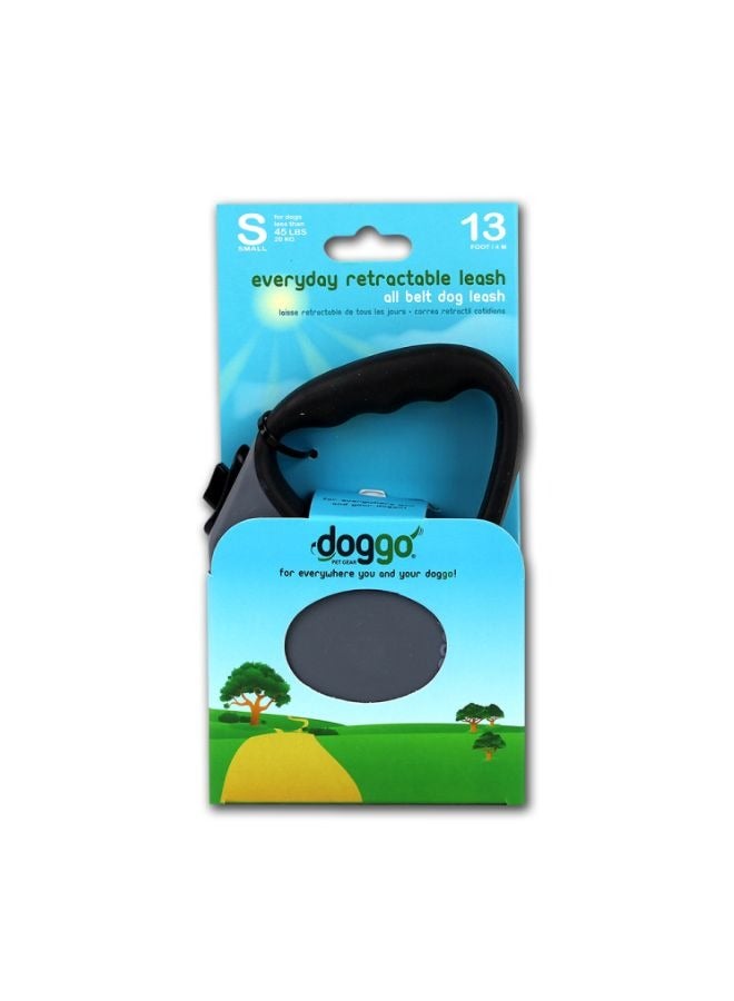 Doggo everyday retractable leash 4m Small grey