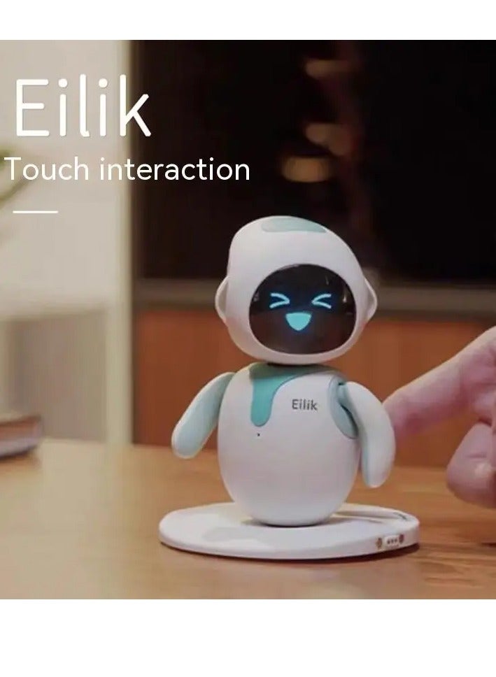 Eilik - Cute Robot Pets for Kids and Adults, Your Perfect Interactive Companion at Home or Workspace, Unique Gifts for Girls & Boys (A set of blue and pink colors)