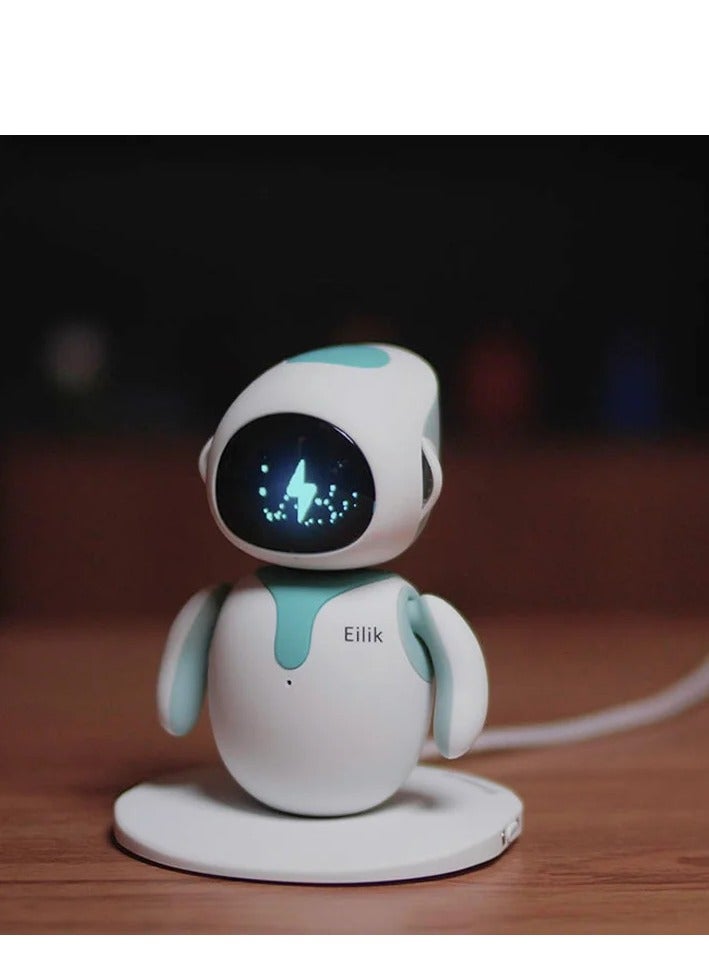 Eilik - Cute Robot Pets for Kids and Adults, Your Perfect Interactive Companion at Home or Workspace, Unique Gifts for Girls & Boys (A set of blue and pink colors)