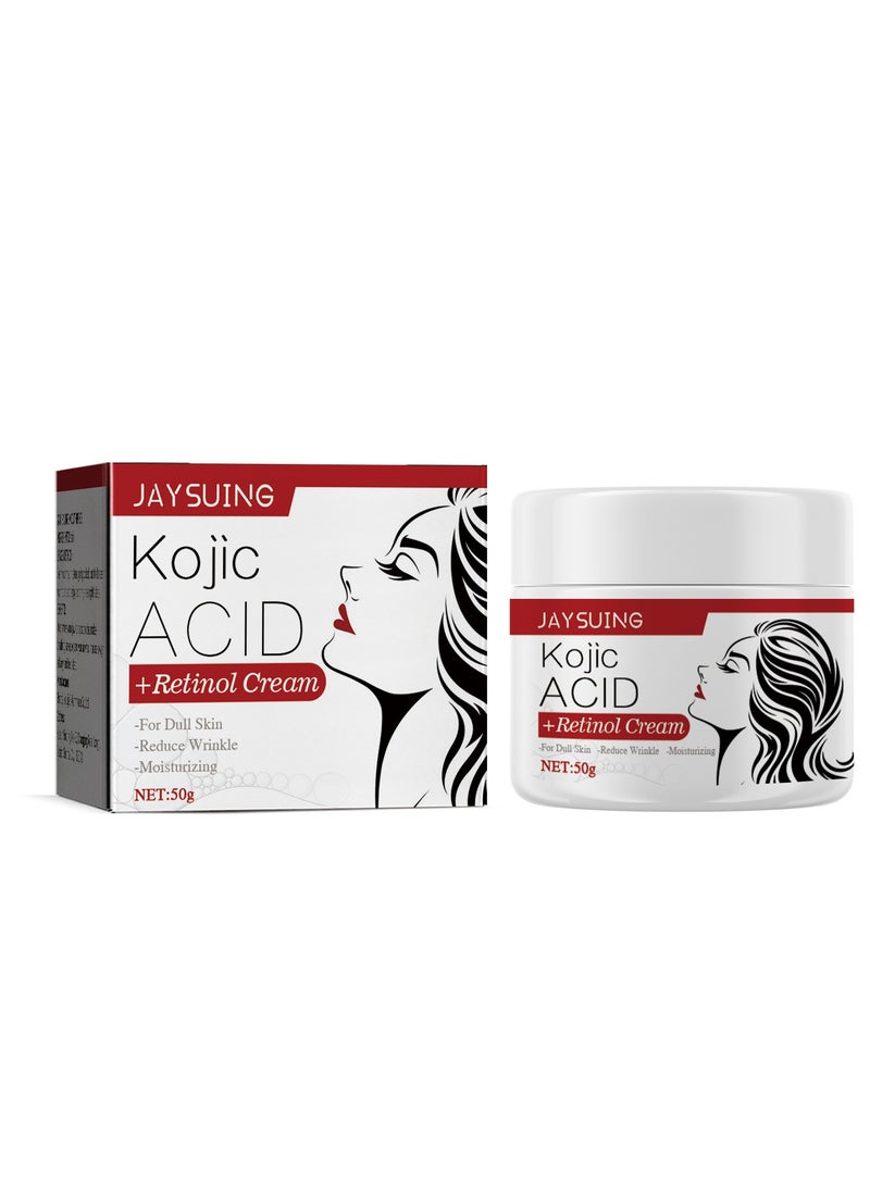 Jaysuing Fades Spots and Wrinkles, Lifts Skin, Firms, Moisturizes and Anti-Aging Cream 50g
