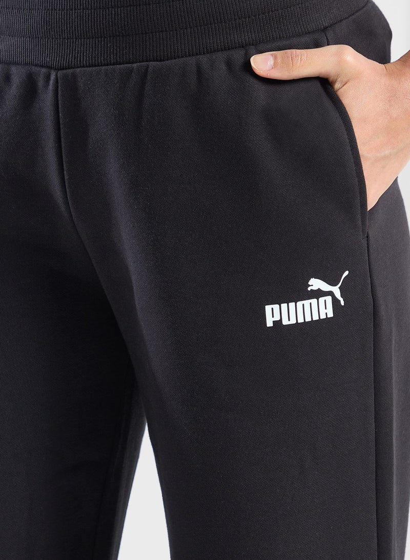 Essential Straight Small Logo Fleece Pants