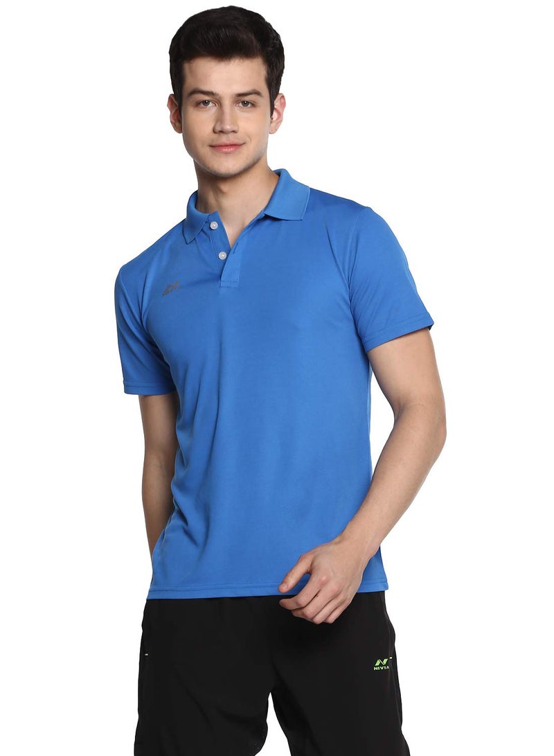 Nivia Ray Polo - 5 T-shirt for Men | Size : Medium  | Material : Polyester | Light Weight | Comfortable | Stylish | Gym and Sports Wear