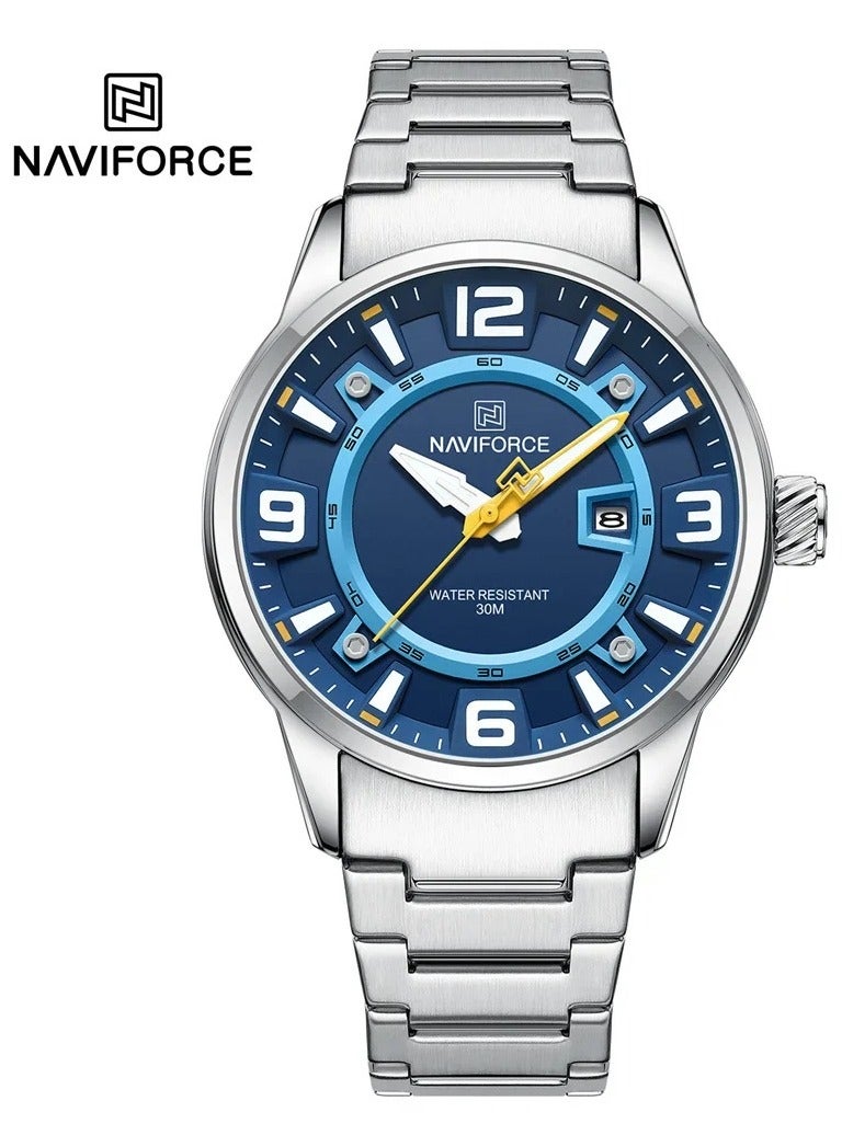 NAVIFORCE NF8044 Velocity Vista Watch for Men, Stainless Steel Watch-2024