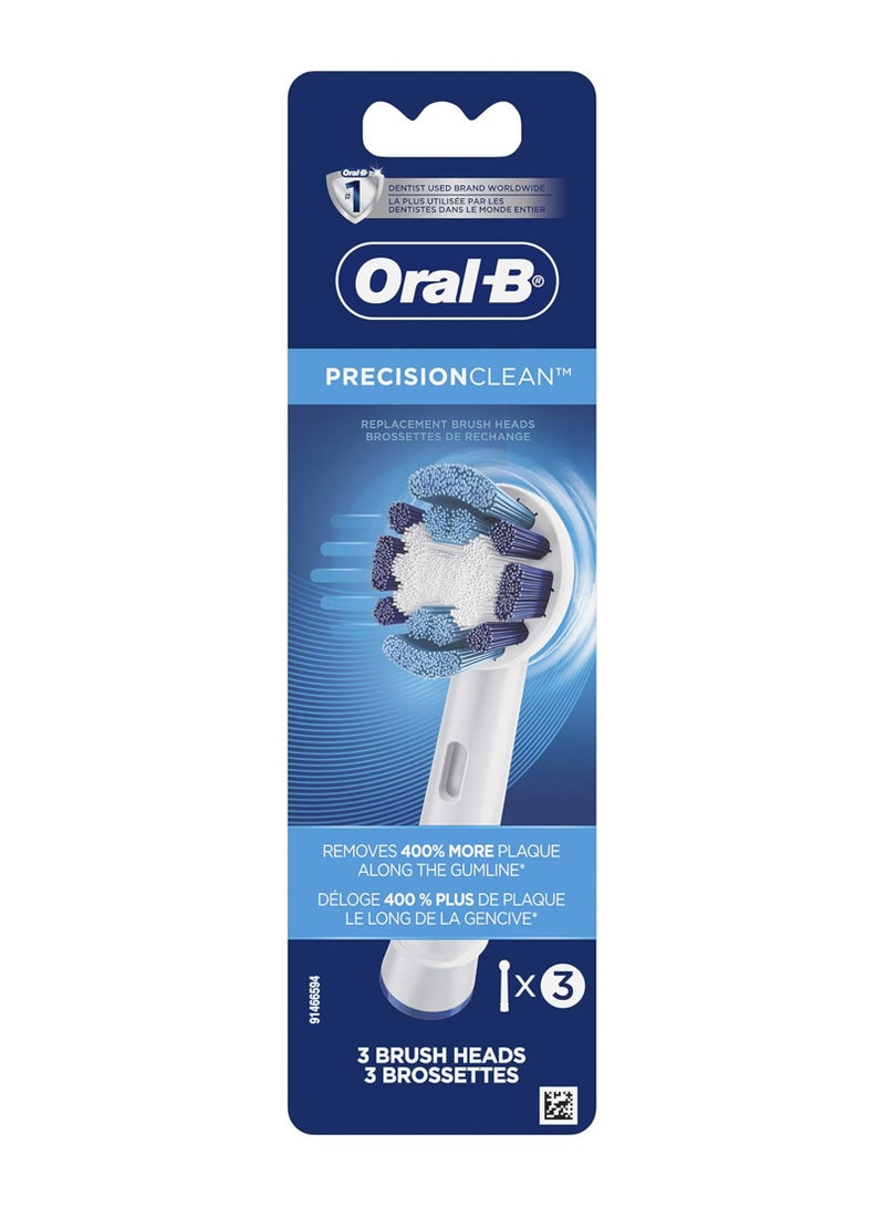 Oral-B Precision Clean Electric Toothbrush Replacement Brush Heads 3 Count