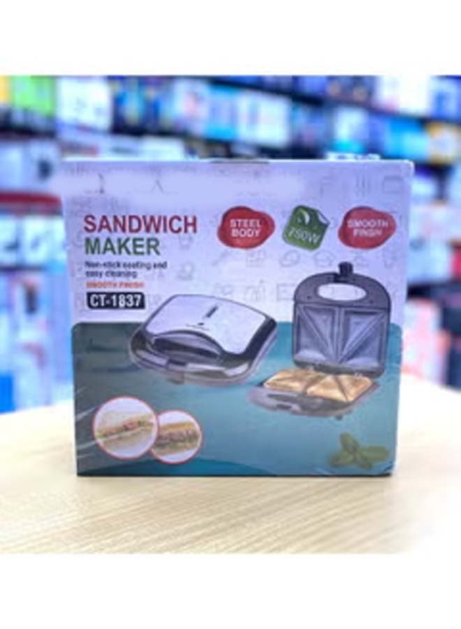 Sandwich Maker 3 in 1 Steel 750.0 W SMM01.AOBK Black