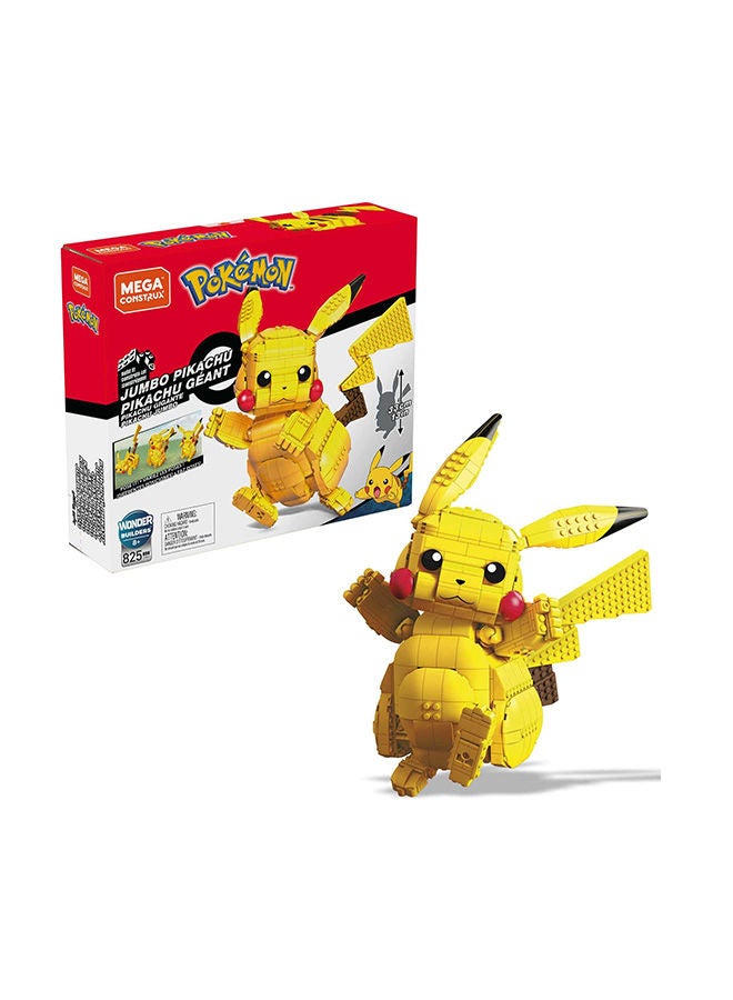 Pokemon Jumbo Pikachu Construction Set with character figures, Building Toys for Kids