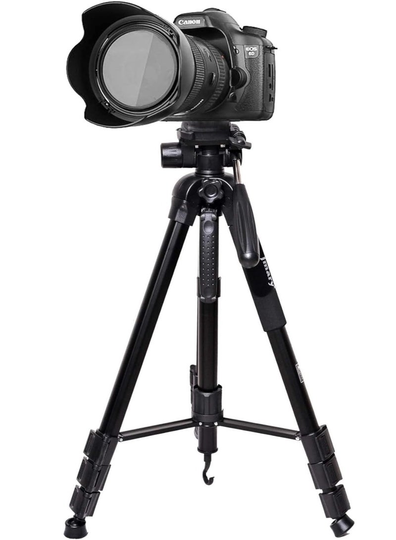Jmary KP-2264 Professional Aluminium Tripod Monopod for All DSLR Cameras (Black)