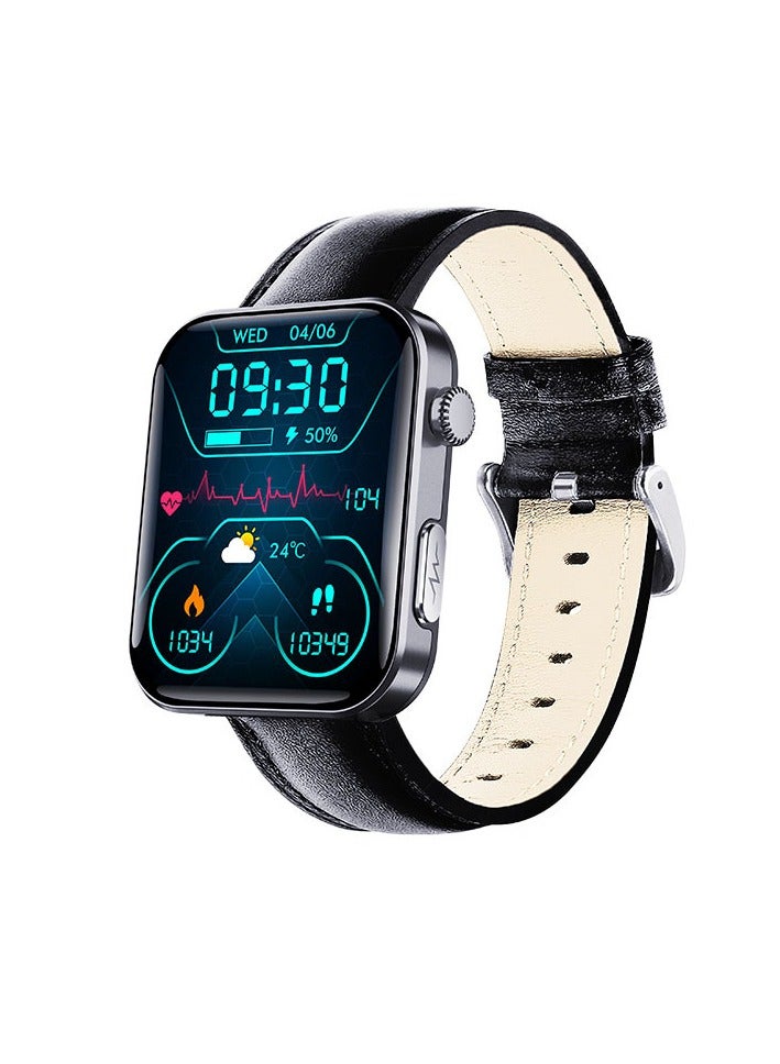 Outdoor Smart Watch  2.1inch Large Screen Bluetooth Call Sports Fitness ECG Health Montoring SOS Smartwatch