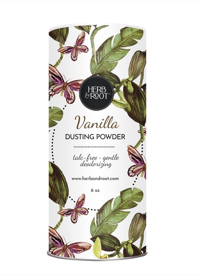 Vanilla Scented Talc-Free Body Powder for Women | Sweat Absorbing, Prevents Chafing | Deodorizing, Aluminum-Free, All-Natural, All-Day Comfort