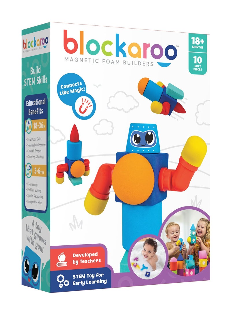 BLOCKAROO MAGNETIC FOAM BLOCKS -SMALL -ROBOT